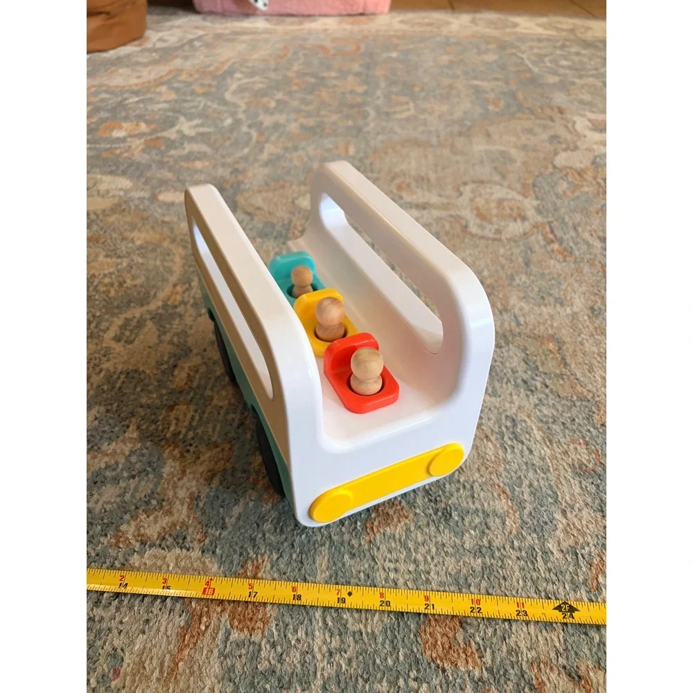 Lovevery Wheel Around Town Bus Montessori Toy with Peg People